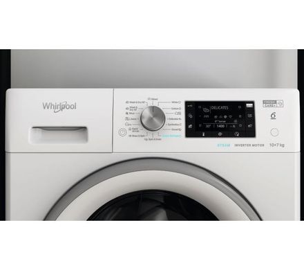 Стирально-сушильная машина Whirlpool FFWDD 1076258 SV EE - 61 см - 10 кг/7 кг