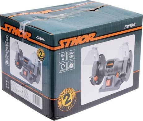 STHOR ШЛІФМАШИНА ОРБІТАЛЬНА НАСТІЛЬНА 150 мм 150W 79206