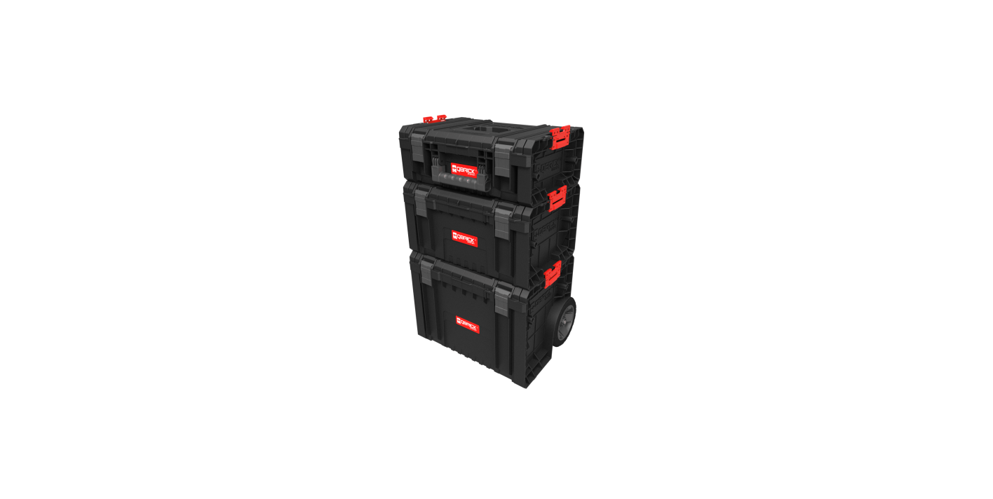 Набір для інструментів QBRICK SYSTEM PRO SET 5: тачка, ящик і кейс