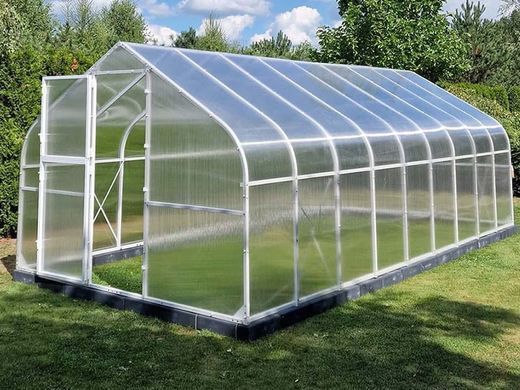 Оцинкована теплиця з полікарбонату PTF Tomato Premium Plus 300х400 см білий