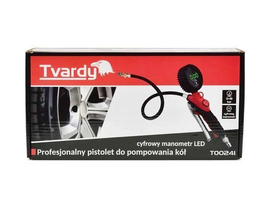 Пістолет для підкачки коліс з цифровим манометром 0-18 бар Tvardy T00241