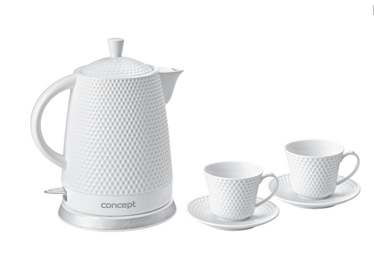 Керамический электрочайник чайник Concept RK-0040 с двумя чашками