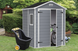 Садовый домик пластиковый MANOR 6x5DD grey/white - KETER