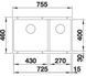 Кухонна мийка Blanco Subline 430/270-U 523151 - антрацит