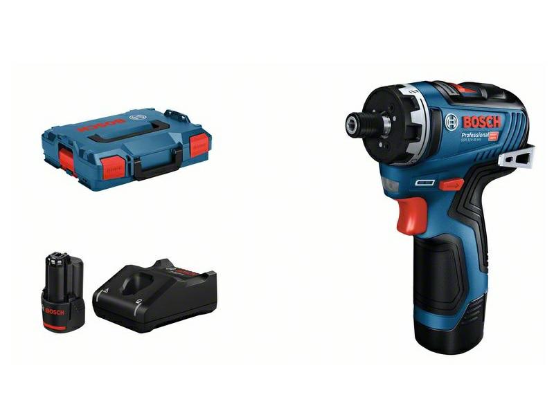 Шуруповёрт Bosch GSR 12V-35 HX 12 В, 35 Нм, 2 аккумулятора 3,0 Ач в кейсе L-BOXX 102