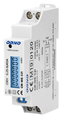 ORNO 1-фазный счетчик электроэнергии, 40A, MID, импульсный выход, подсветка, 1 модуль