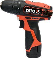 Літій-іонний акумуляторний дриль YATO 12V 30NM 1X2. 0AH