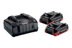 METABO АККУМУЛЯТОР 18V 4,0Ah LIHD XTREME 2шт. + ЗАРЯДНОЕ УСТРОЙСТВО ASC 290
