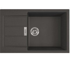 Кухонна мийка Franke Sirius 2.0 S2D 611-78 XL онікс - тектоніт, вбудовується в стільницю