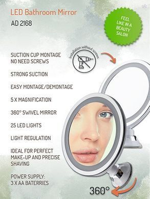 Зеркало косметическое Adler AD 2168