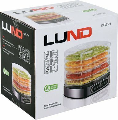 LUND СУШАРКА ДЛЯ ПРОДУКТІВ 5 СІТ 420-500W ТАЙМЕР