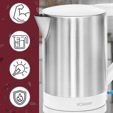 Электрический чайник 1.5 л Bomann WKS 3002 CB белый