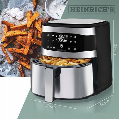 Фритюрниця безмасляна 8 л 1800 Вт HEINRICH'S HFR 8205