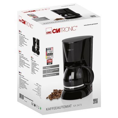 Кофемашина черная Clatronic KA 3473