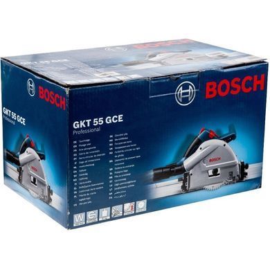Дискова пила Bosch Professional GKT 55 GCE + напрямна рейка FSN 1600