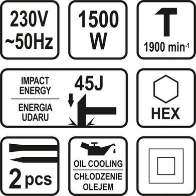 STHOR СНОС МОЛОТОК ШЕСТИГРАННАЯ РУЧКА 45J