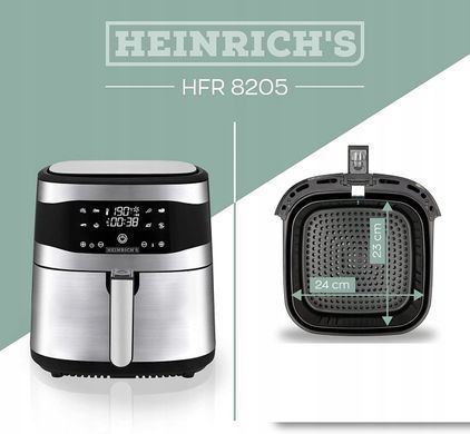 Фритюрниця безмасляна 8 л 1800 Вт HEINRICH'S HFR 8205