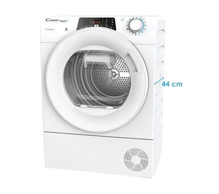 Сушильна машина Candy RapidO RO4 H7A2TEX-S - тонка 46,5 см - тепловий насос - 7 кг