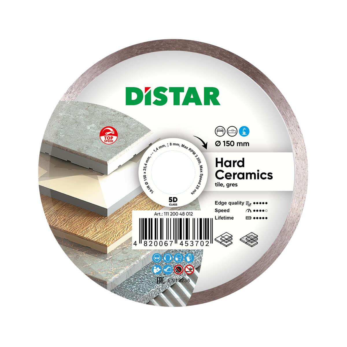 Диск алмазный DISTAR Hard Ceramics 150 x 1,4 x 25,4 мм для керамики и керамогранита