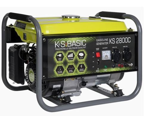 KS ГЕНЕРАТОР БЕНЗИНОВИЙ KSB 2800C 2,5кВт 230В. BASIC (МІДНА ОБМОТКА)