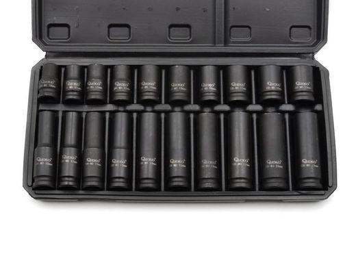 Набір довгих та коротких ударних головок 1/2" 10-19 мм Geko G10517