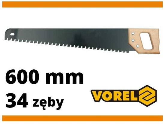 Пила по газобетону GLOB 635/33 T28000, 34 твердосплавных зуба, деревянная рукоятка