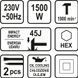 STHOR СНОС МОЛОТОК ШЕСТИГРАННАЯ РУЧКА 45J