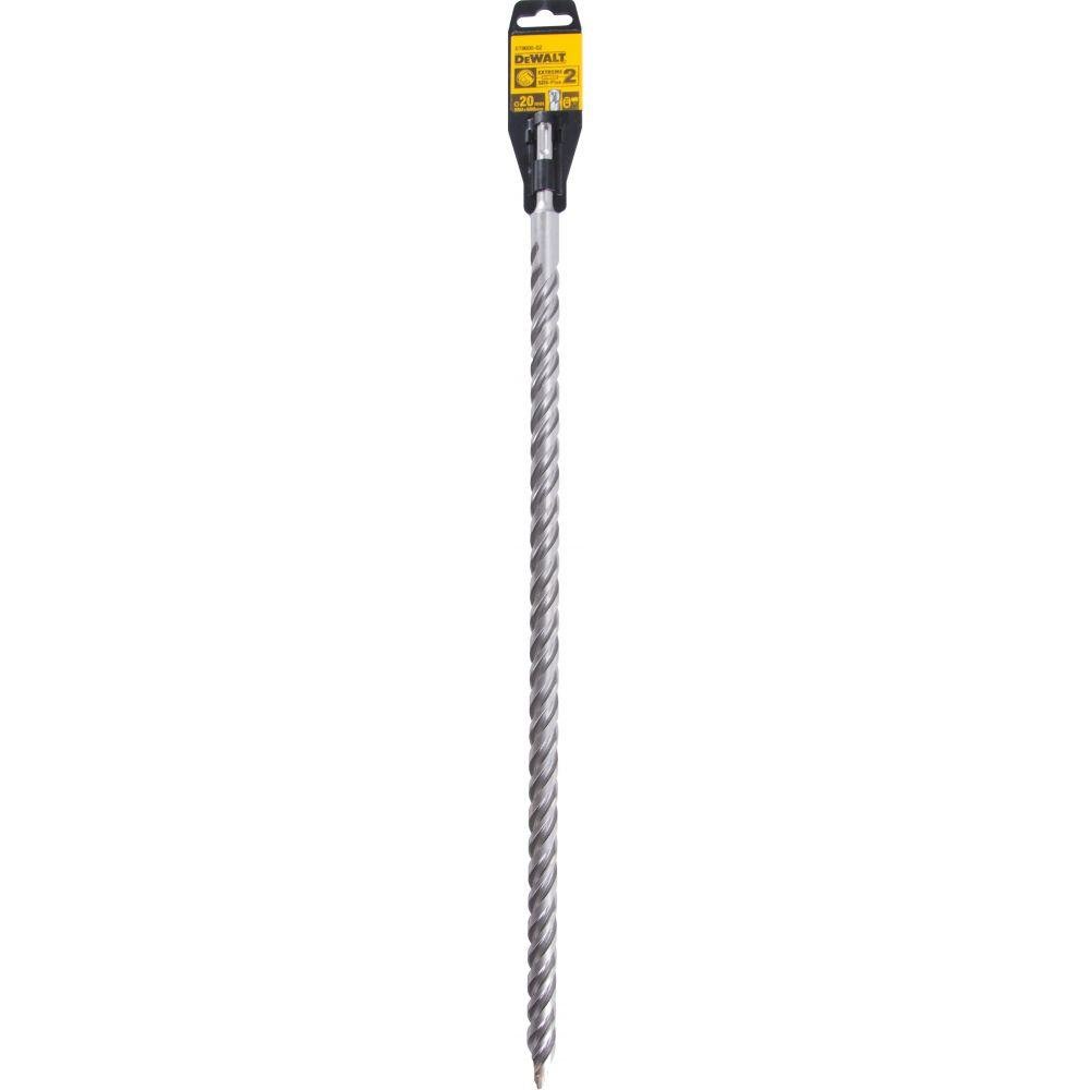 Бур SDS-plus 20 x 600 мм DeWALT EXTREME 2, твердосплавний наконечник