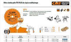 CMT Пила ITK D=250 F=30 Z=24N K=2,4/1,6