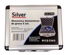 Silver Коронки алмазные 5 шт M14 набор