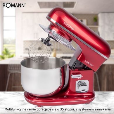 Кухонний комбайн-тістоміс Bomann KM 6010 CB червоний