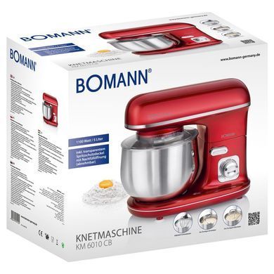 Кухонний комбайн-тістоміс Bomann KM 6010 CB червоний