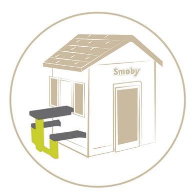 Дитячий столик для пікніка 81x54x49 см Smoby
