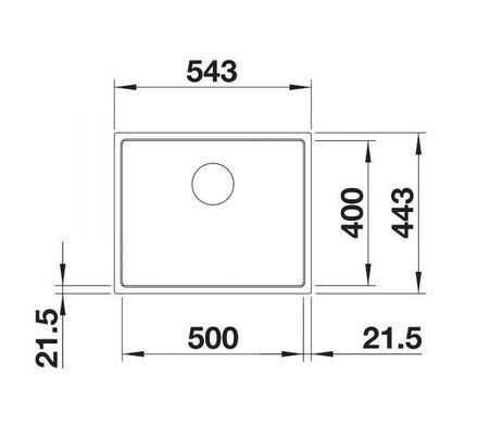Кухонна мийка, що вбудовується в стільницю Blanco SUBLINE 500-IF SteelFrame 524107, антрацит - граніт