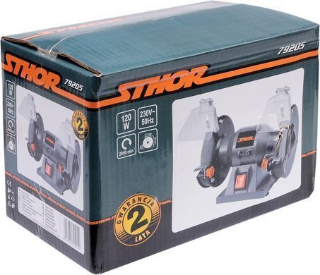 STHOR ШЛИФМАШИНА ОРБИТАЛЬНАЯ ЛОЖКА 125 мм 120W 79205