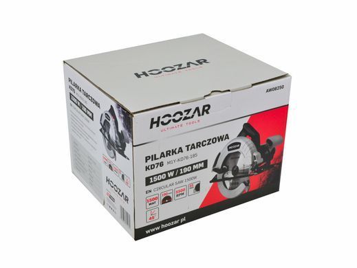 Дискова пила Hoozar 190мм 1500вт + диск 190мм / 24т