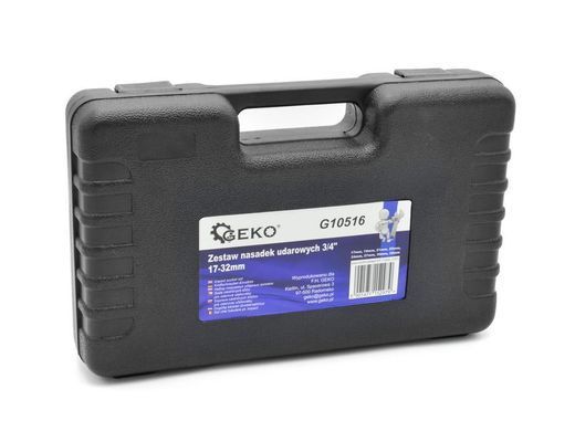 Набір ударних головок 3/4" 17-32 мм Geko G10516