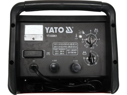 Пуско-зарядное устройство YATO YT-83061 32a 390a 20-700ah