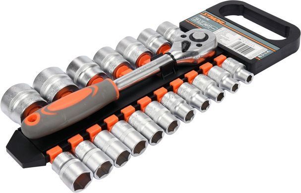 Набір головок торцевих STHOR 1/2" М8-32 мм 18 предметів