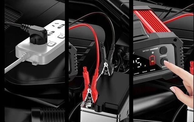 Імпульсний зарядний пристрій 12V/24V з запуском авто MAR-POL M82504