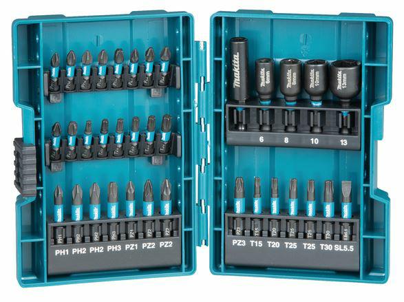Набір викрутних бит і насадок MAKITA IMPACT BLACK, 35 шт., MB-66880