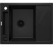 Кухонна мийка Deante Magnetic ZRM N11A чорний - граніт, вбудовується в стільницю, сушарка
