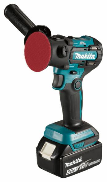 Полировальная машина Makita 18 В, 75 мм DPV300RTJ, 2 аккумулятора 5,0 А·ч