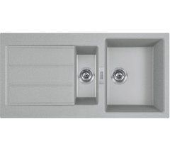 Кухонна мийка Franke Sirius 2.0 S2D 651-100 сірий - тектонайт, вбудовується в стільницю, сушарка