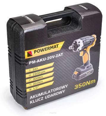 Акумуляторний ударний гайковерт Powermat PM-AKU-20V-2AT