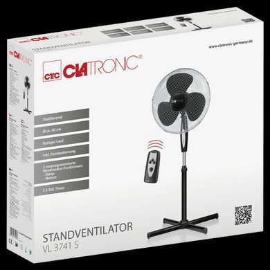 Вентилятор чорний Clatronic VL 3741 S