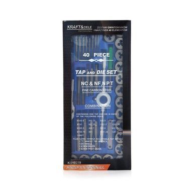 Метчики и плашки 40 шт. Kraft&Dele KD10289