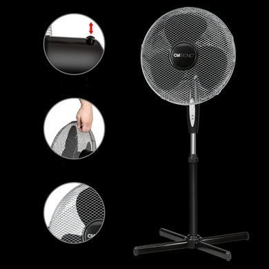 Вентилятор чорний Clatronic VL 3741 S