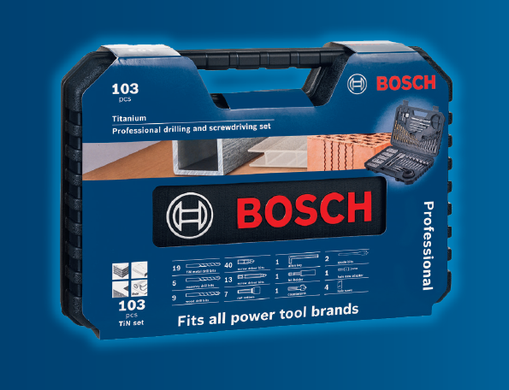 Змішаний набір Bosch 103Шт.Tin Bl