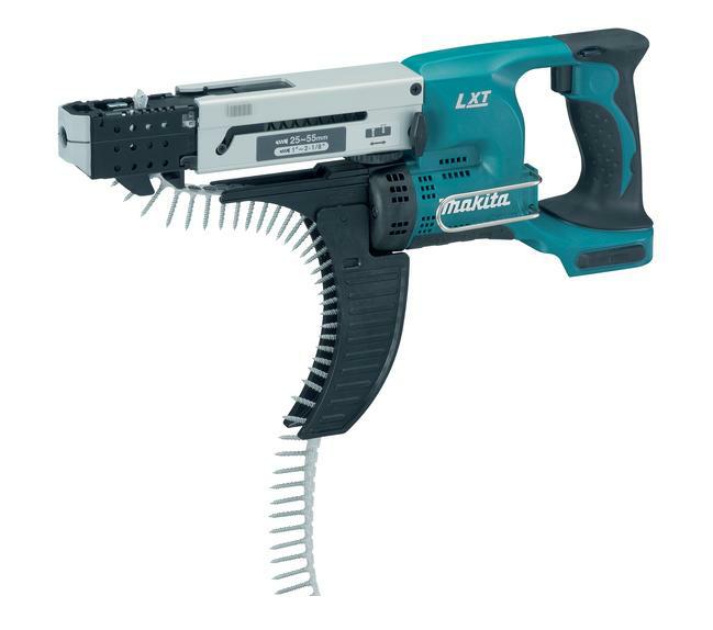Шуруповерт для гіпсокартону Makita DFR550Z 18V з магазином для шурупів